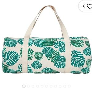 MARIO BADESCU palm leaf small duffle